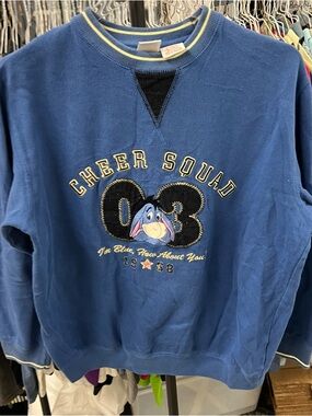 Vintage Disney Eeyore Sweatshirt Cheer Squad Sz M